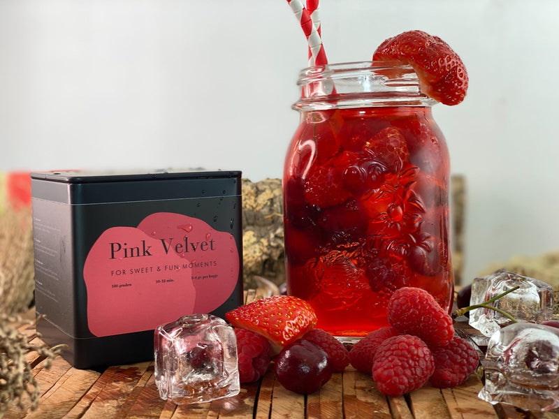 Ijsthee recept; Pink Velvet
