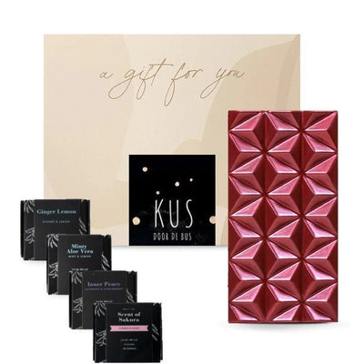 Kus door de bus box - Theepakket Cadeau