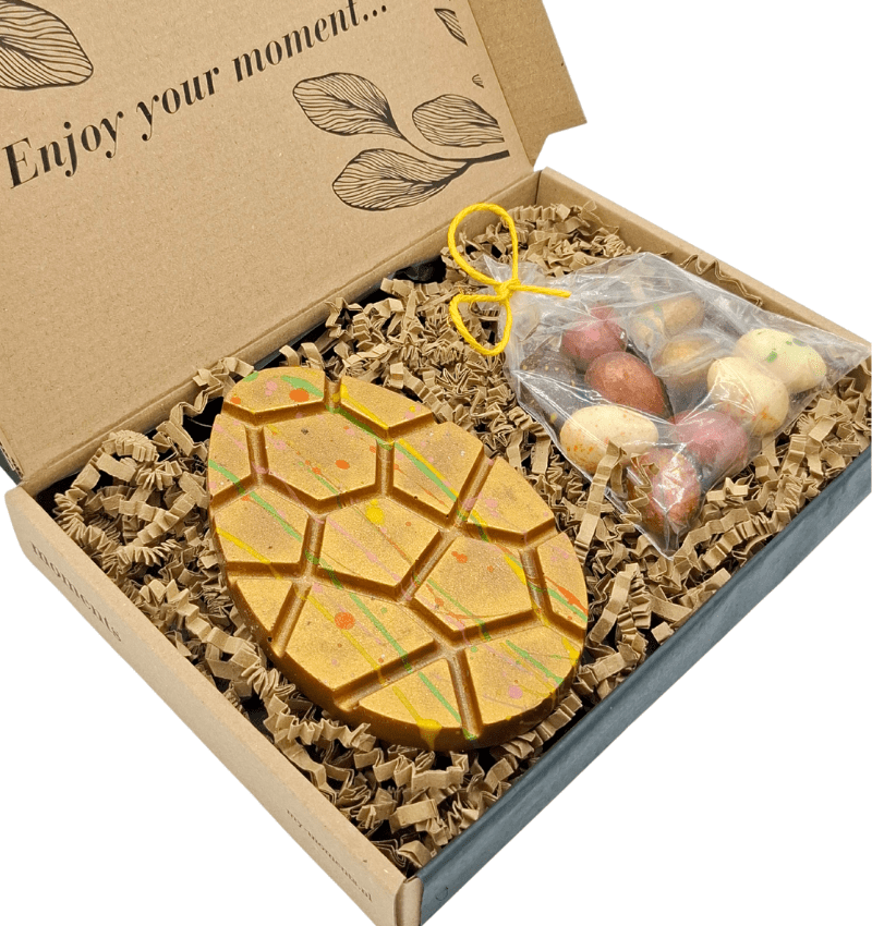 Wat is een mooi paasgeschenk met chocolade voor volwassenen?