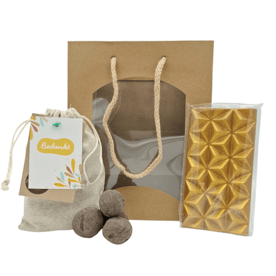 Bedankt Giftbag – Chocolade en Vergeet-me-nietjes Cadeau