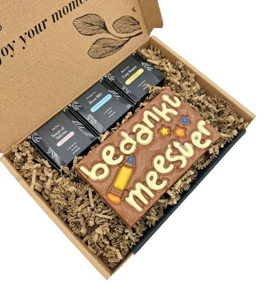 Meester Bedankt! Thee en Chocola cadeaupakket - My - Moments.nl