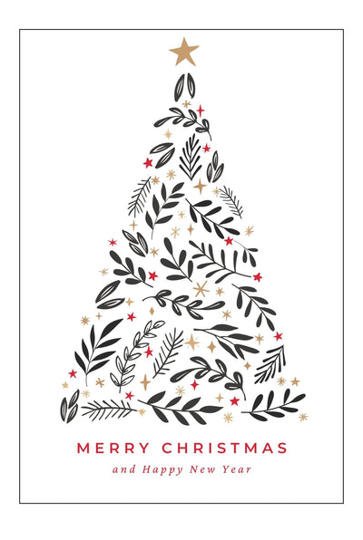 Merry Christmas kaart wit - My - Moments.nl