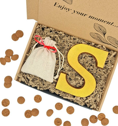 Sinterklaas pakket - Chocoladeletter & jute zakje met pepernoten - Eigen Logo - My - Moments.nl