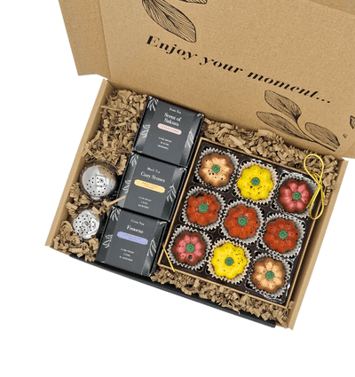 Thee ei, Zen Tea & Pompoen Bonbons - Luxe Brievenbuspakket - My - Moments.nl