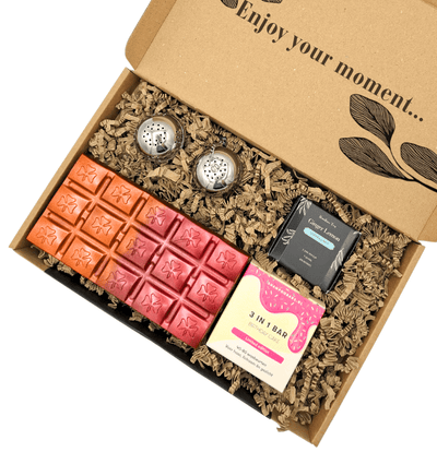 Vegan Verjaardagscadeau | Chocolade, Thee & Birthday Cake Zeep Bar | Brievenbus