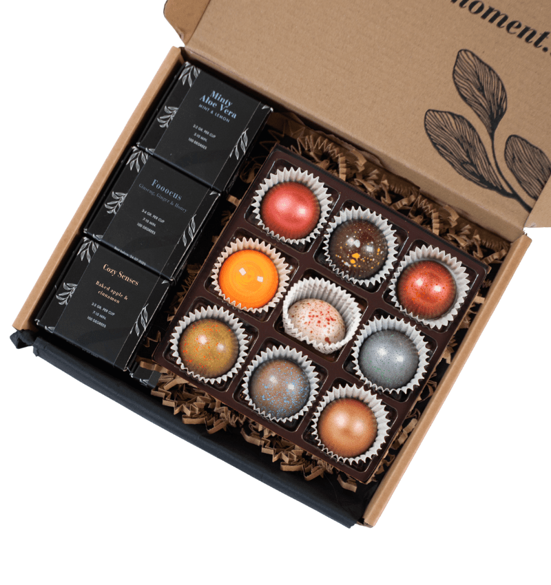 Thee & Bonbon Box – Luxe Thee- en Chocolade Cadeau voor Elke